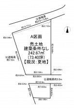 一宮市木曽川町外割田、土地の間取り画像です