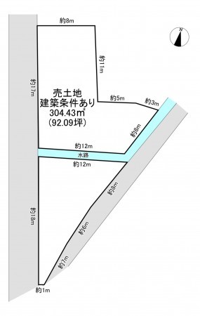一宮市今伊勢町本神戸、土地の間取り画像です