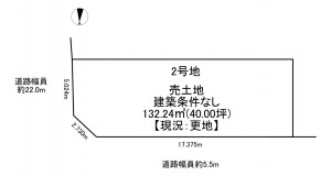一宮市本町通、土地の間取り画像です