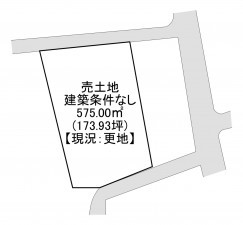 一宮市萩原町中島、土地の間取り画像です
