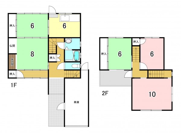 一宮市三条、中古一戸建ての間取り画像です