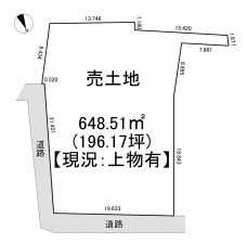 一宮市奥町、土地の間取り画像です