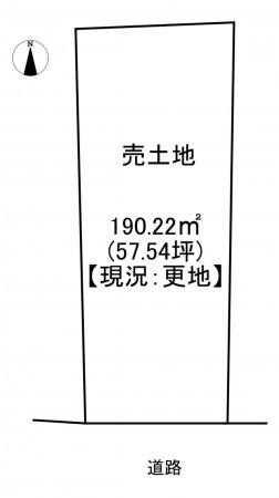一宮市浅井町大日比野、土地の間取り画像です