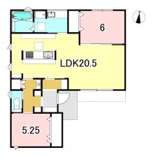 一宮市大赤見、新築一戸建ての間取り画像です
