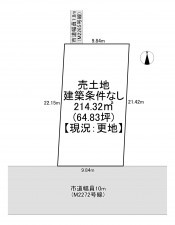 一宮市三条、土地の間取り画像です
