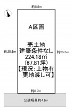 一宮市北方町北方、土地の間取り画像です