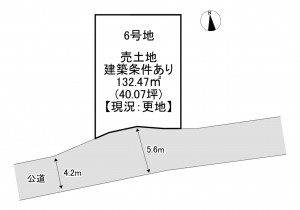 一宮市今伊勢町馬寄、土地の間取り画像です