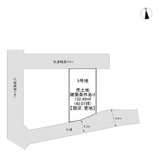 一宮市今伊勢町馬寄、土地の間取り画像です