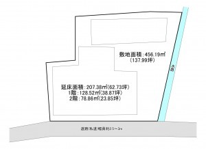 一宮市冨田、中古一戸建ての間取り画像です