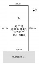 一宮市北神明町、土地の間取り画像です