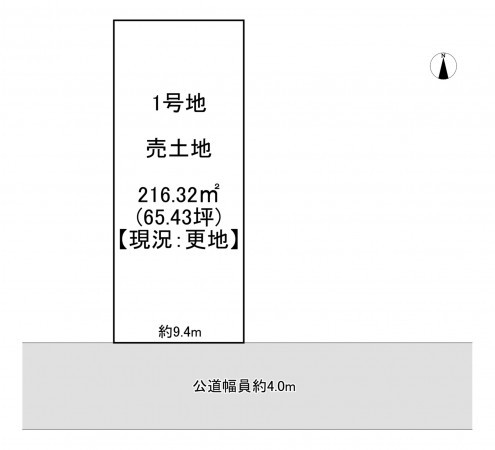 一宮市日光町、土地の間取り画像です