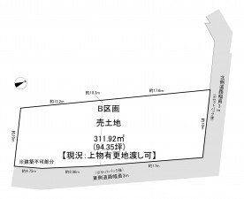 一宮市千秋町芝原、土地の間取り画像です