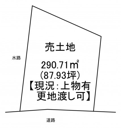 一宮市丹羽、土地の間取り画像です