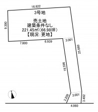 一宮市東印田町、土地の間取り画像です