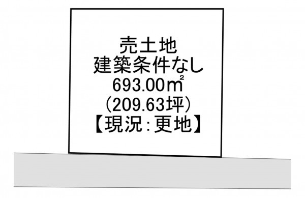 一宮市花池、土地の間取り画像です
