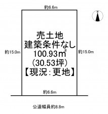 一宮市大和町馬引、土地の間取り画像です