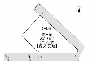 一宮市瀬部、土地の間取り画像です