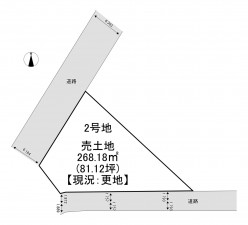 一宮市瀬部、土地の間取り画像です