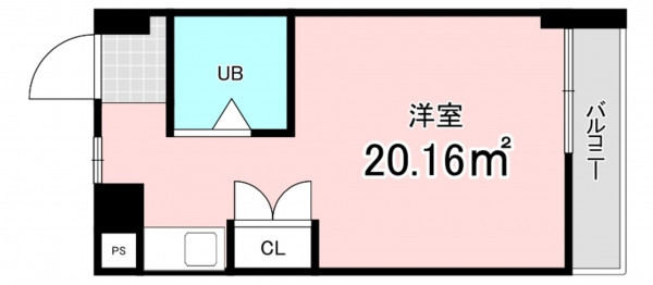 一宮市大江、マンションの間取り画像です