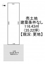 一宮市大宮、土地の間取り画像です