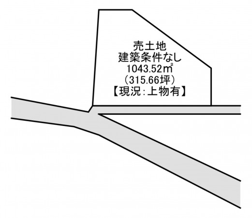 一宮市北今、土地の間取り画像です