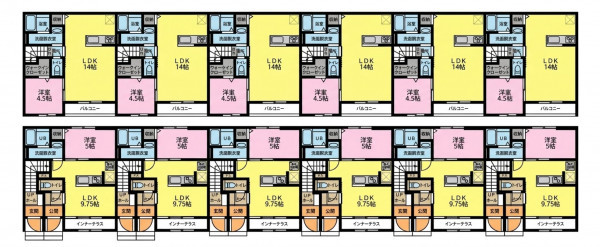 一宮市今伊勢町本神戸、収益物件/アパートの間取り画像です