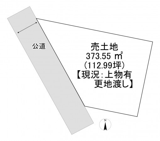 一宮市牛野通、土地の間取り画像です