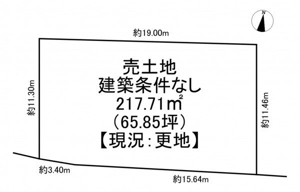 一宮市明地、土地の間取り画像です