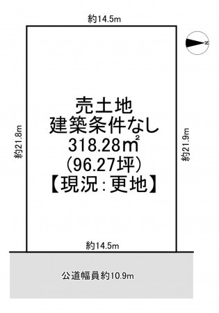 一宮市末広、土地の間取り画像です