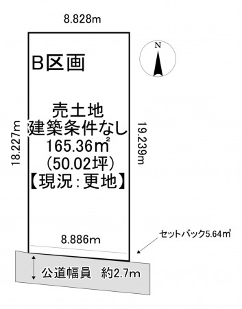 一宮市今伊勢町本神戸、土地の間取り画像です