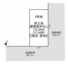 一宮市大和町妙興寺、土地の間取り画像です