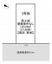一宮市大和町妙興寺、土地の間取り画像です