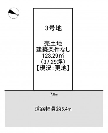 一宮市大和町妙興寺、土地の間取り画像です
