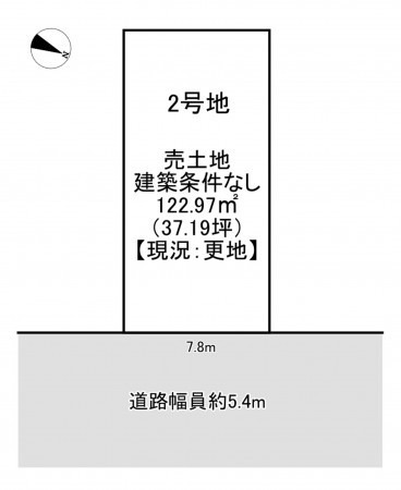 一宮市大和町妙興寺、土地の間取り画像です