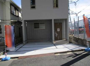 広島市西区新庄町、新築一戸建ての外観画像です