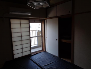 広島市西区横川町、マンションの寝室画像です