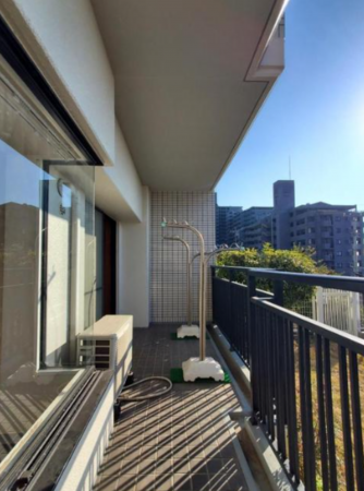 広島市西区井口台、マンションのバルコニー画像です