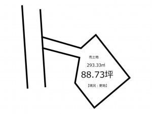 鹿児島市西陵、土地の間取り画像です