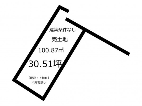 鹿児島市田上、土地の間取り画像です