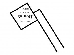 鹿児島市田上、土地の間取り画像です