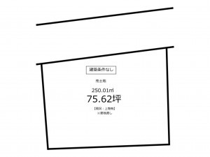 鹿児島市常盤、土地の間取り画像です