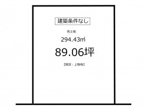 鹿児島市田上、土地の間取り画像です