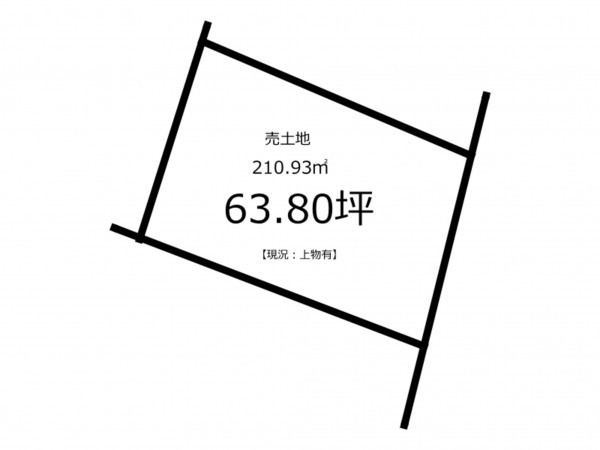 鹿児島市南新町、土地の間取り画像です