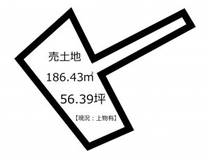 鹿児島市紫原、土地の間取り画像です