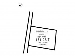 鹿児島市常盤、土地の間取り画像です