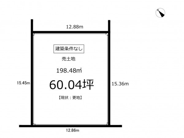 鹿児島市紫原、土地の間取り画像です