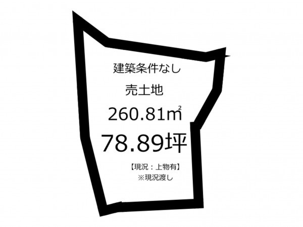 鹿児島市小野、土地の間取り画像です