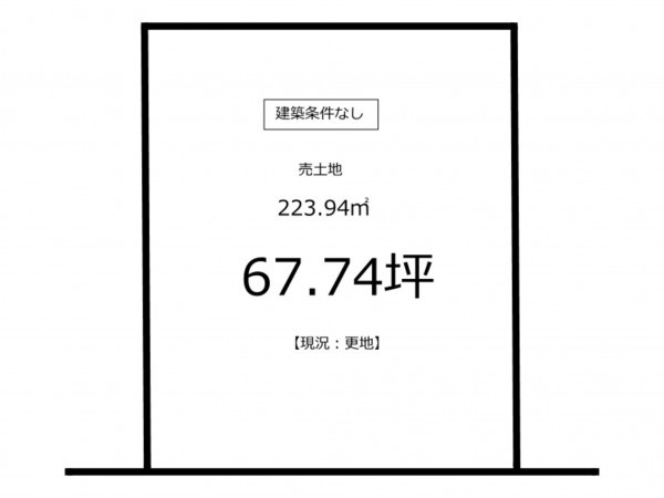 鹿児島市紫原、土地の間取り画像です