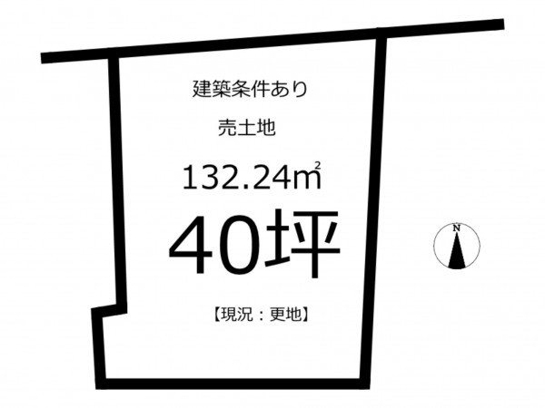 鹿児島市田上、土地の間取り画像です