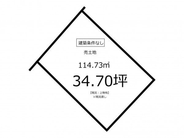 鹿児島市郡元、土地の間取り画像です